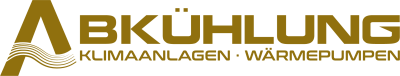 Abkühlung Logo Schriftzug in Gold